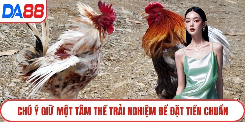 Chú ý giữ một tâm thế trải nghiệm để đặt tiền chuẩn